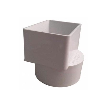 PLASTIC TRENDS Adptrdnsptflush 3X4X4Pvc 9P13